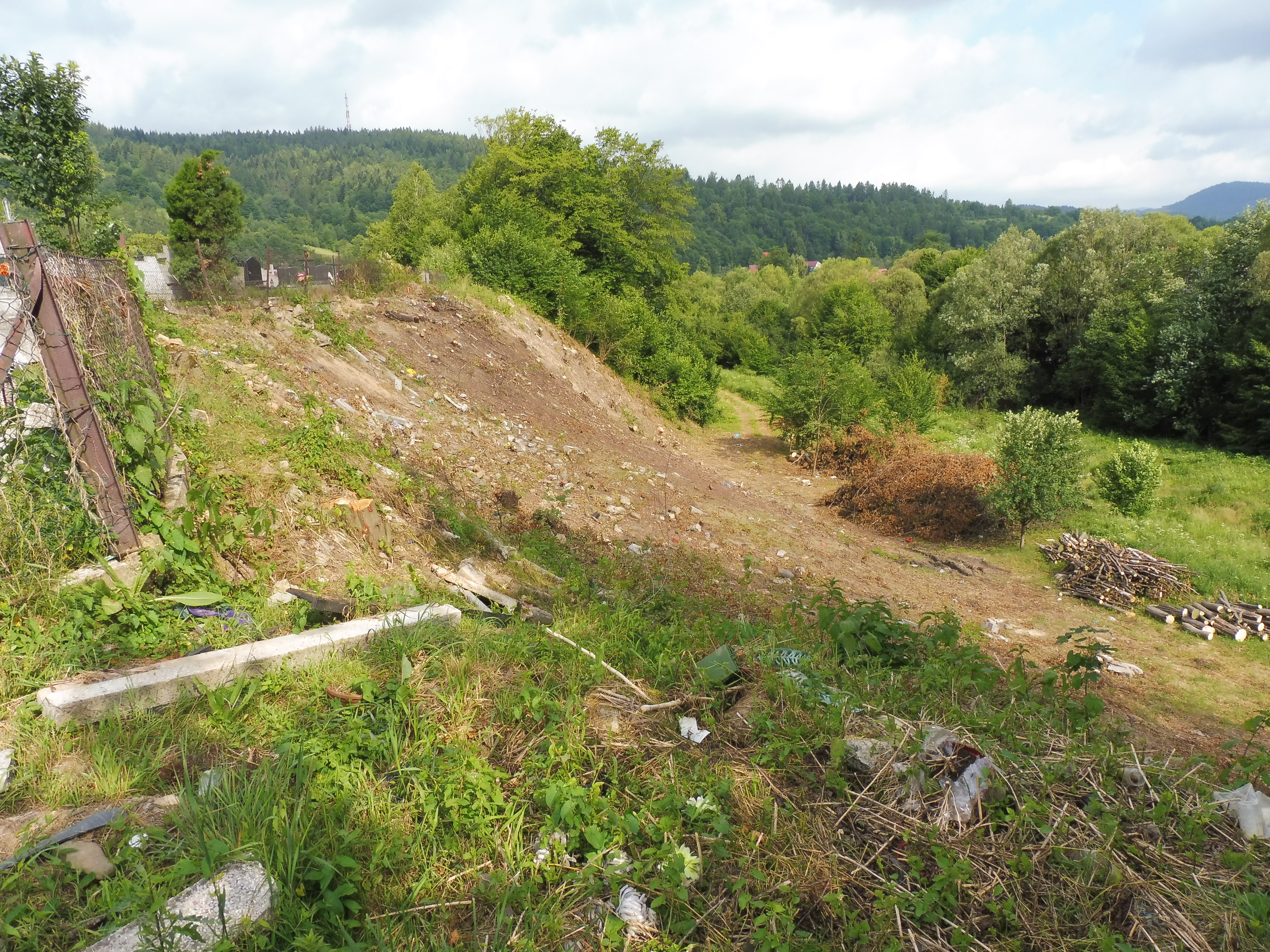 Obraz przedstawiający Stabilizacja osuwiska Góry Kwakowej na osiedlu Sejkówka w Stryszawie celem zabezpieczenia infrastruktury komunalnej