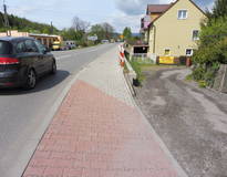 Obraz przedstawiający Budowa chodnika w ciągu drogi wojewódzkiej 946 Żywiec - Sucha Beskidzka w miejscowości Stryszawa