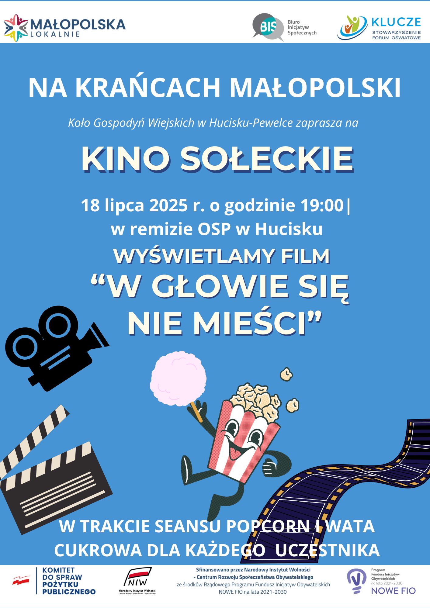 Obraz przedstawiający Kino Sołeckie w Hucisku