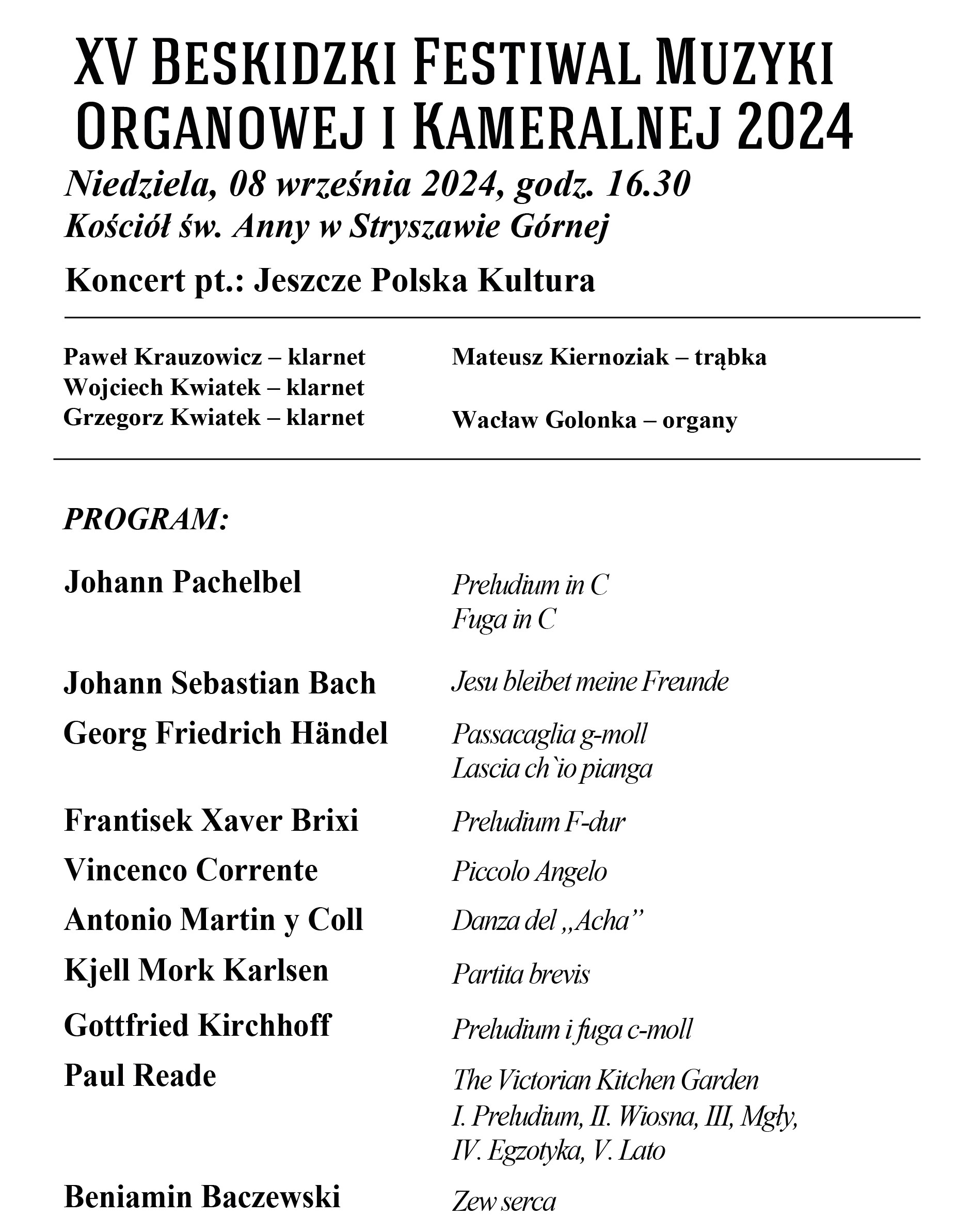 Obraz przedstawiający Zaproszenie na ostatni koncert