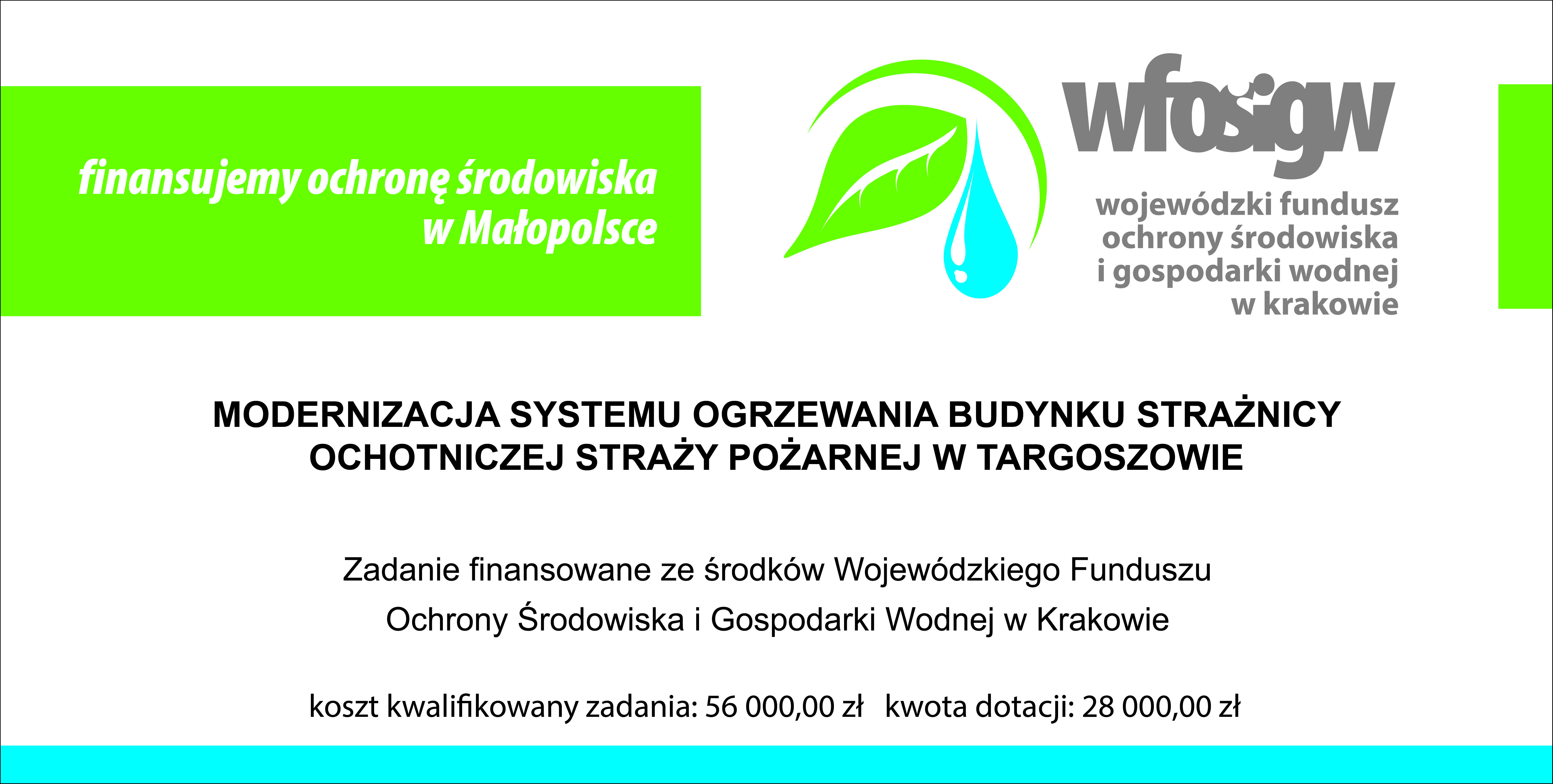 Obraz przedstawiający MODERNIZACJA SYSTEMU OGRZEWANIA W BUDYNKU OSP W TARGOSZOWIE