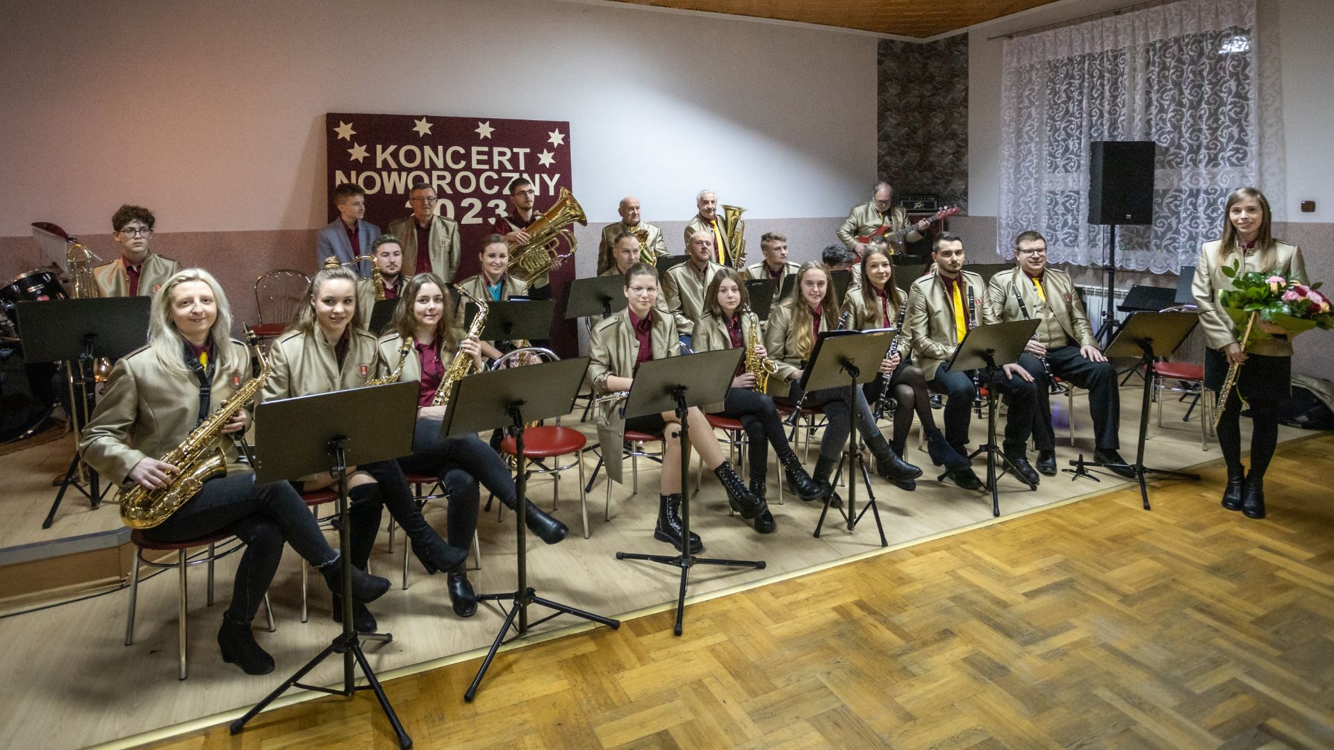 Obraz przedstawiający Noworoczny Koncert w Kukowie.