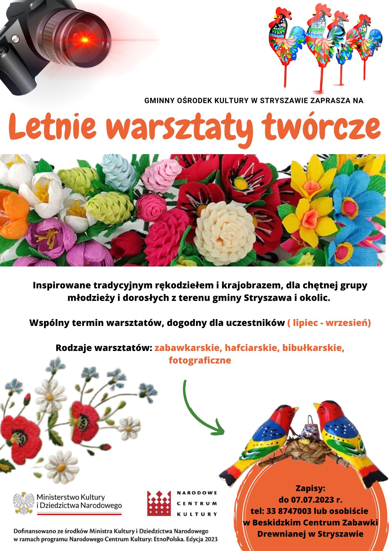 Obraz przedstawiający Letnie warsztaty twórcze