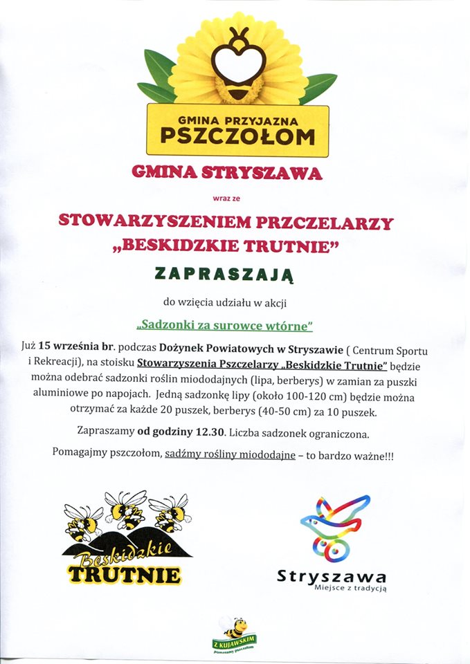 Obraz przedstawiający STRYSZAWA JAKO GMINA PRZYJAZNa PSZCZOŁOM