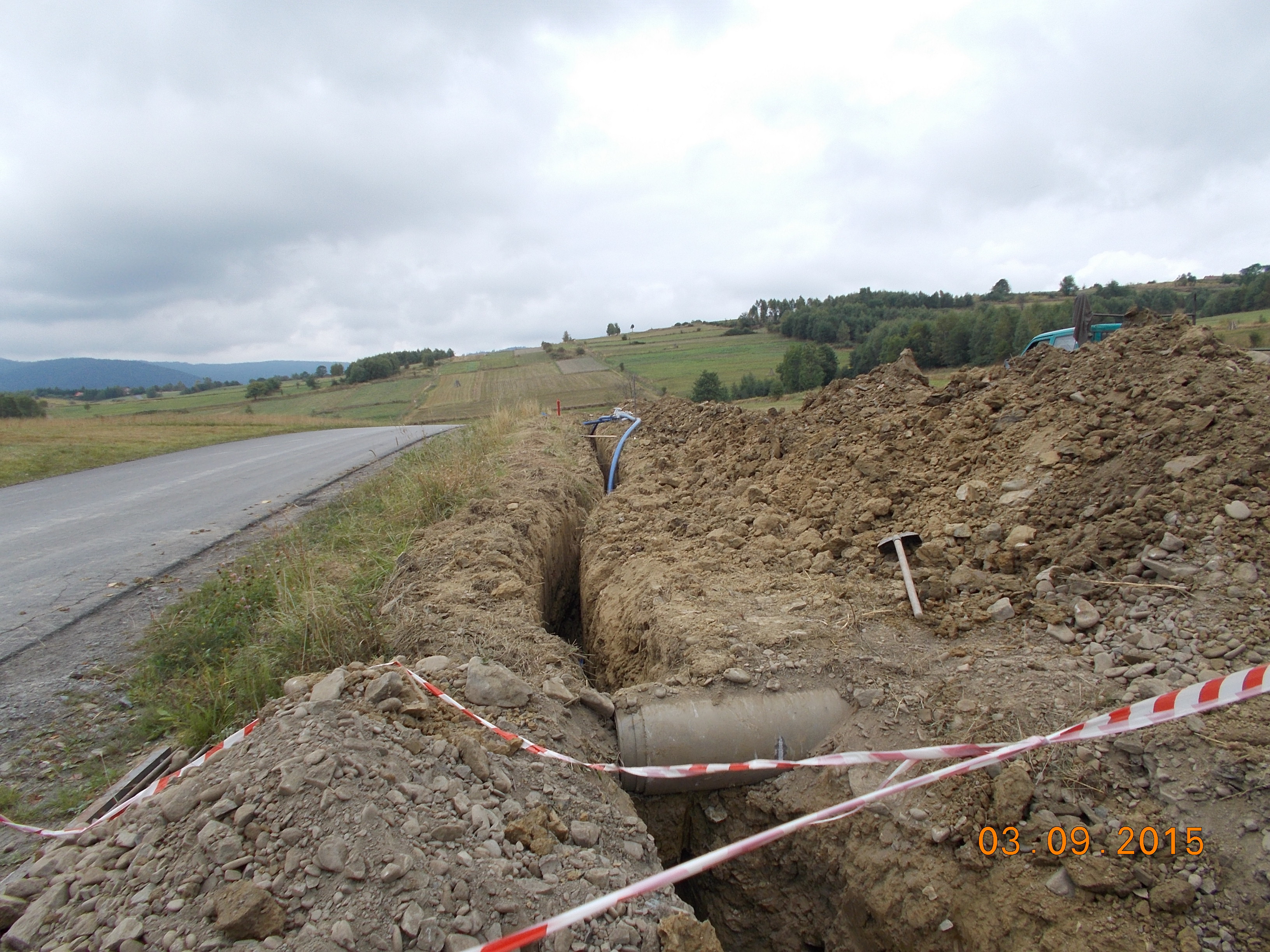 Obraz przedstawiający Rozbudowa sieci wodociągowej we wsi Krzeszów i Kuków