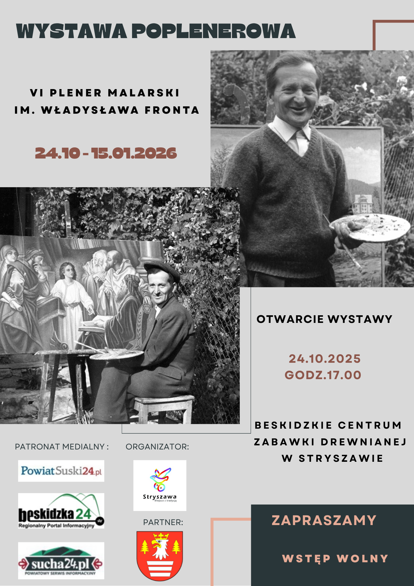 Obraz przedstawiający Zapraszamy na wystawę poplenerową