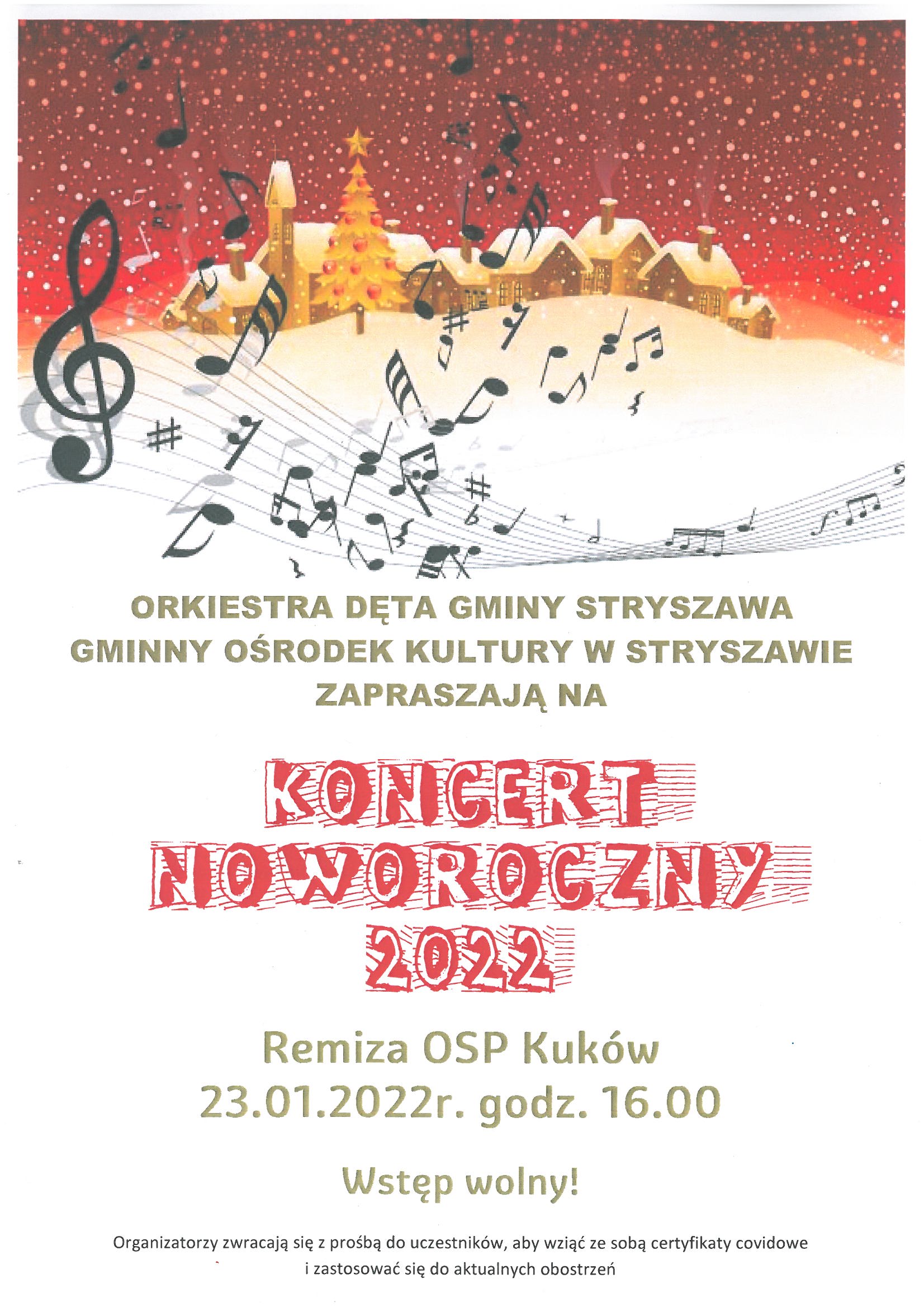 Obraz przedstawiający Zaproszenie na Koncert Noworoczny
