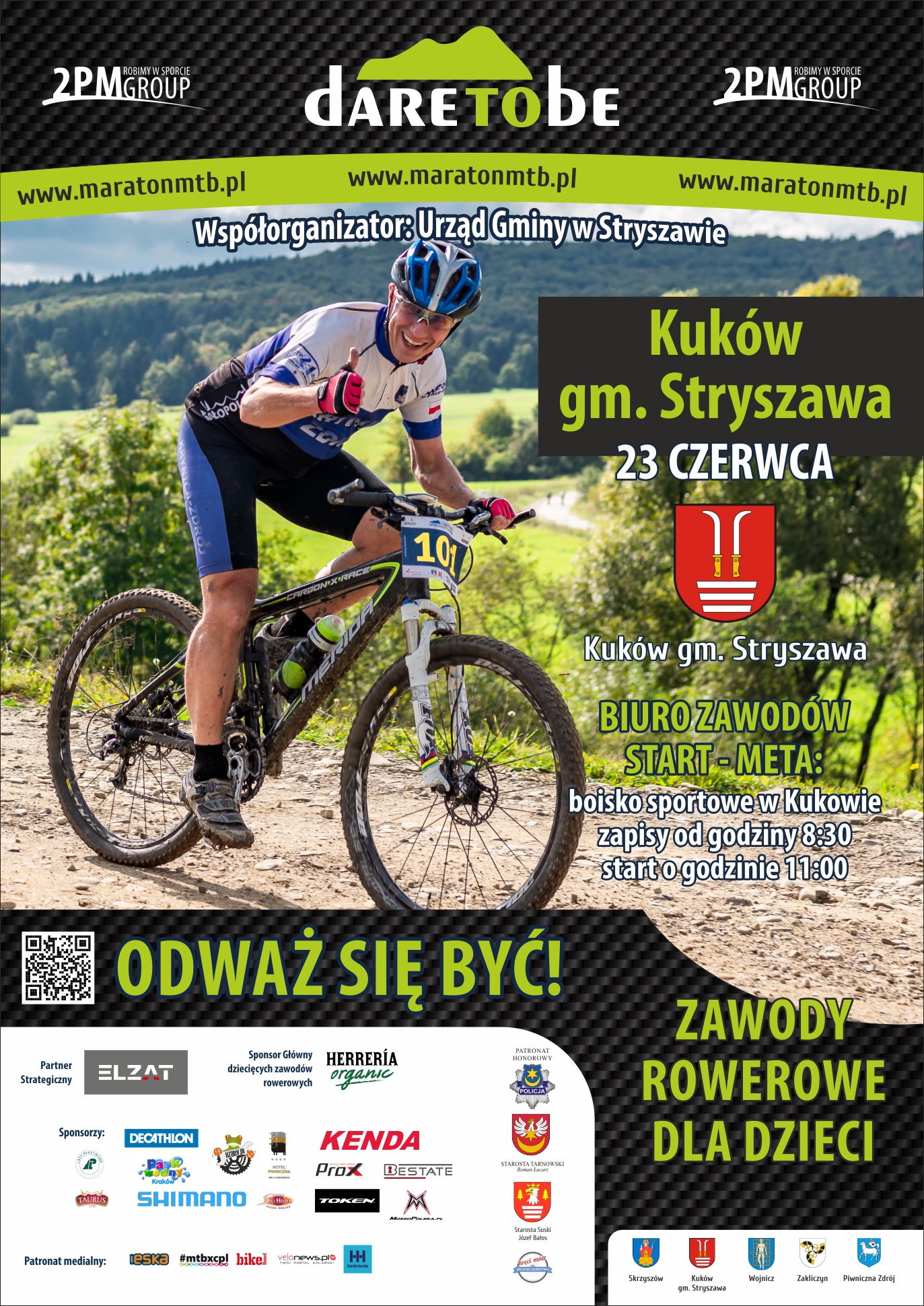 Obraz przedstawiający Zapowiedź maratonu rowerowego MTB w Kukowie