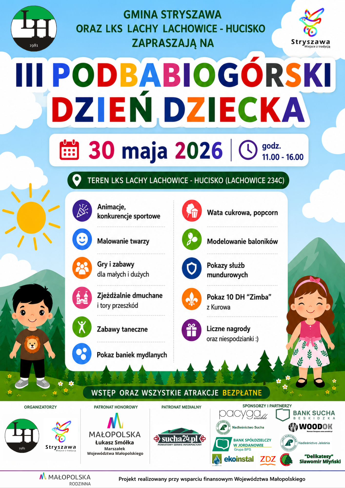 Obraz przedstawiający III Podbabiogórski Dzień Dziecka