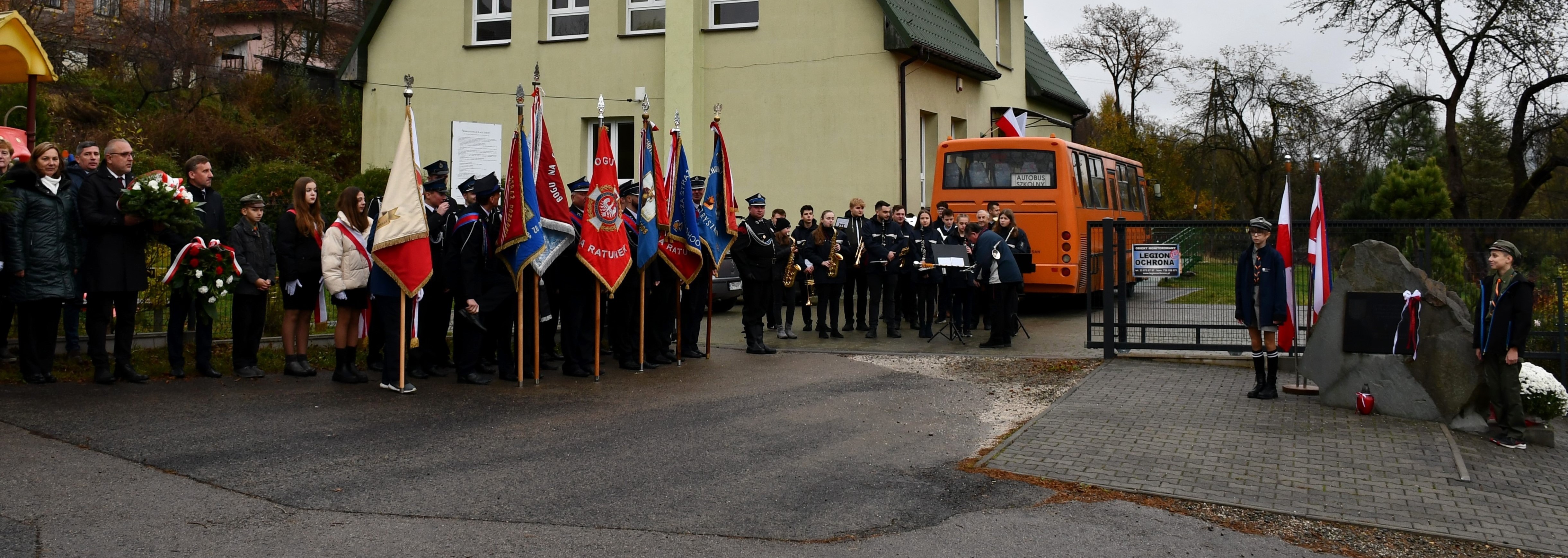 Obraz przedstawiający Gminne Obchody Święta Niepodległości