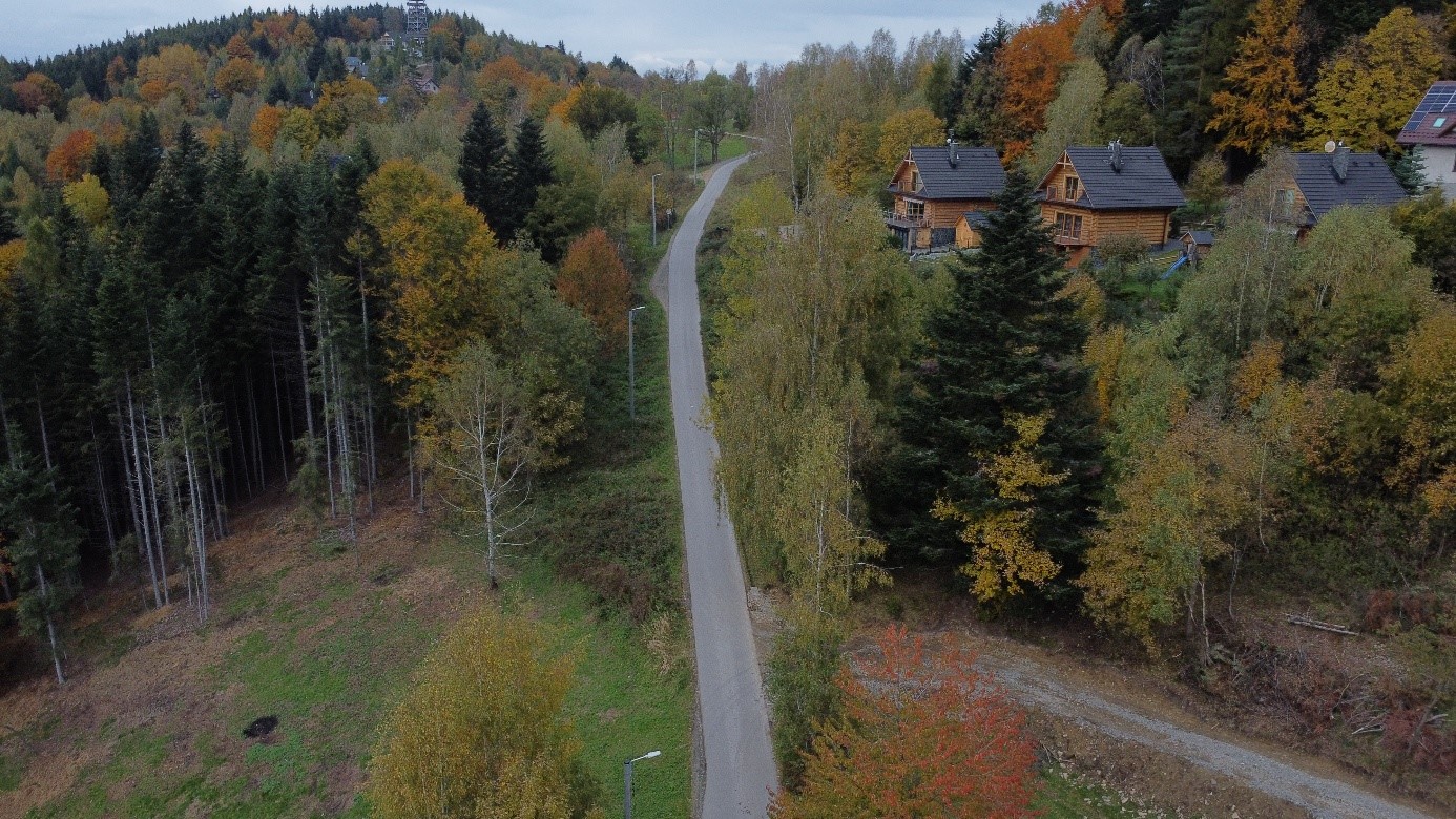 Obraz przedstawiający Budowa oświetlenia ulicznego na osiedlu Janiki w Stryszawie