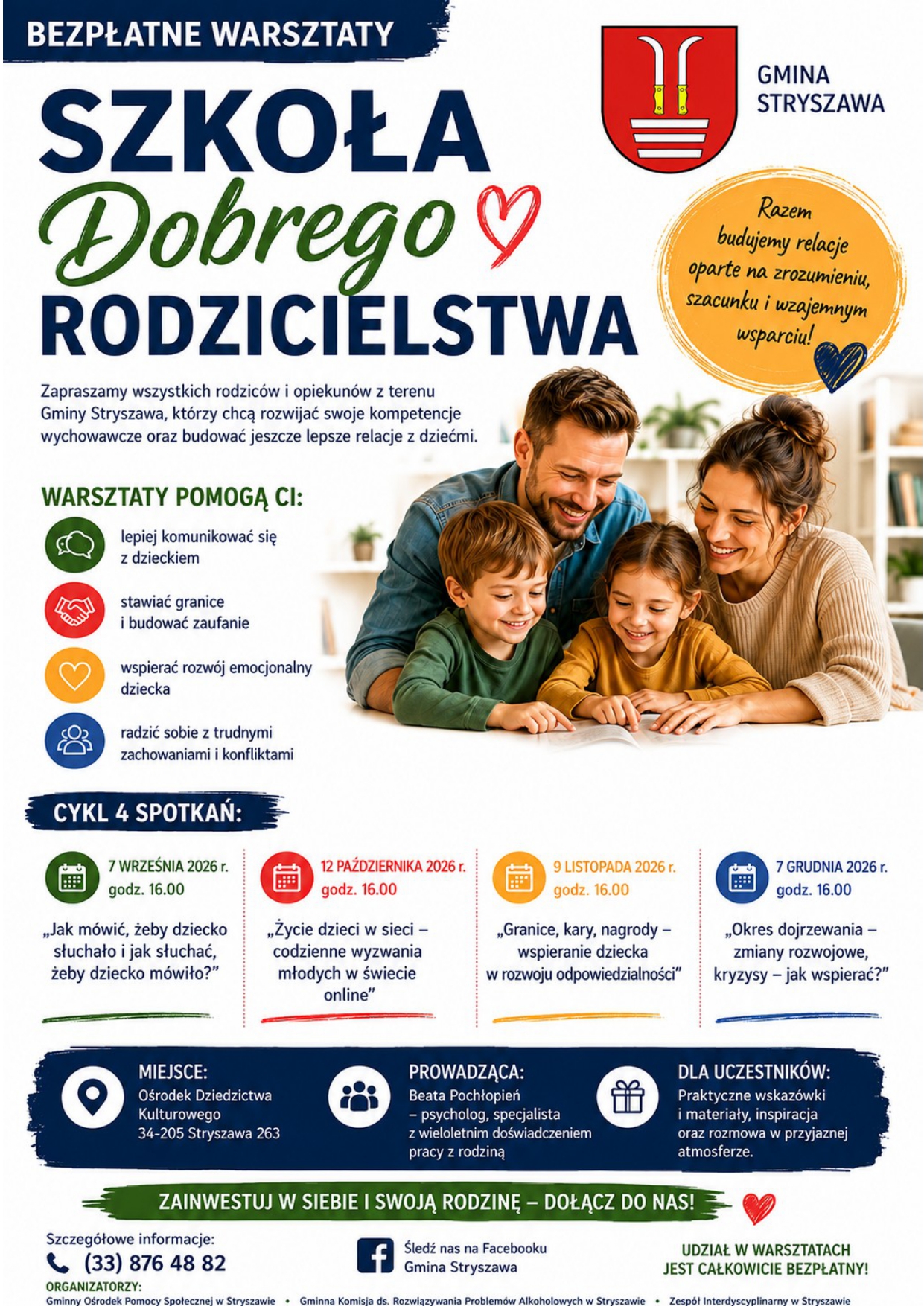 Obraz przedstawiający Szkoła Dobrego Rodzicielstwa – zapraszamy rodziców i opiekunów!