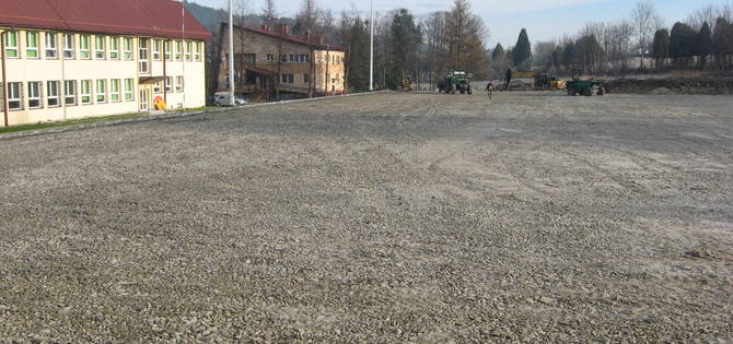 obraz na stronie Budowa boiska do piłki nożnej w Lachowicach