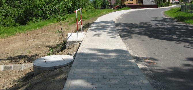 obraz na stronie Budowa chodnika w miejscowości Stryszawa