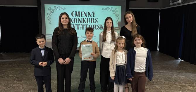 obrazek na stronie Gminny Konkurs Recytatorski. Edycja 2026.