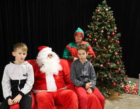 Obraz przedstawiający Spotkanie ze Świętym Mikołajem