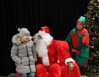 Obraz przedstawiający Spotkanie ze Świętym Mikołajem