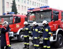 Obraz przedstawiający Ochotnicza Straż Pożarna w Stryszawie ma nowy samochód ratowniczo-gaśniczy