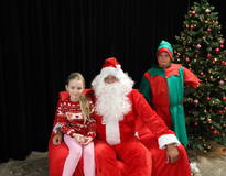 Obraz przedstawiający Spotkanie ze Świętym Mikołajem