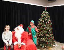 Obraz przedstawiający Spotkanie ze Świętym Mikołajem