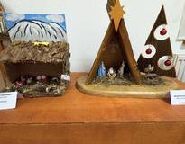 Obraz przedstawiający Gminny etap konkursu Babiogórska Szopka Regionalna. Edycja 2025.