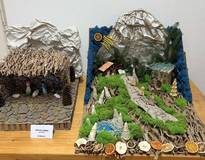 Obraz przedstawiający Gminny etap konkursu Babiogórska Szopka Regionalna. Edycja 2025.