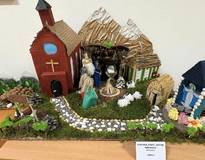 Obraz przedstawiający Gminny etap konkursu Babiogórska Szopka Regionalna. Edycja 2025.