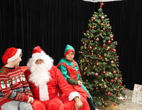 Obraz przedstawiający Spotkanie ze Świętym Mikołajem