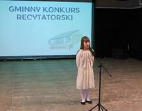 Obraz przedstawiający Gminny Konkurs Recytatorski, edycja 2025