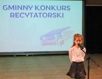 Obraz przedstawiający Gminny Konkurs Recytatorski, edycja 2025