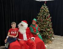 Obraz przedstawiający Spotkanie ze Świętym Mikołajem