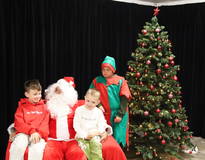 Obraz przedstawiający Spotkanie ze Świętym Mikołajem