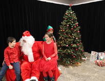 Obraz przedstawiający Spotkanie ze Świętym Mikołajem