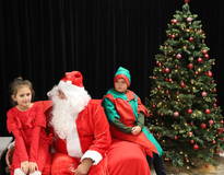 Obraz przedstawiający Spotkanie ze Świętym Mikołajem