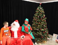 Obraz przedstawiający Spotkanie ze Świętym Mikołajem