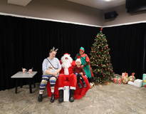 Obraz przedstawiający Spotkanie ze Świętym Mikołajem