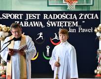 Obraz przedstawiający Uroczyste otwarcie sali gimnastycznej w Kukowie