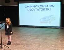 Obraz przedstawiający Gminny Konkurs Recytatorski, edycja 2025