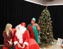 Obraz przedstawiający Spotkanie ze Świętym Mikołajem