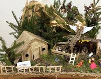 Obraz przedstawiający Gminny etap konkursu Babiogórska Szopka Regionalna. Edycja 2025.