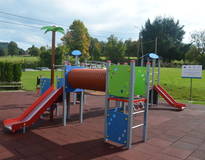 Obraz przedstawiający Przebudowa placu zabaw w miejscowości Krzeszów