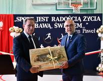 Obraz przedstawiający Uroczyste otwarcie sali gimnastycznej w Kukowie