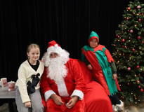 Obraz przedstawiający Spotkanie ze Świętym Mikołajem