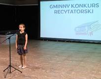 Obraz przedstawiający Gminny Konkurs Recytatorski, edycja 2025
