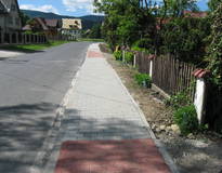 Obraz przedstawiający Budowa chodnika w miejscowości Stryszawa