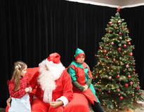 Obraz przedstawiający Spotkanie ze Świętym Mikołajem