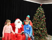 Obraz przedstawiający Spotkanie ze Świętym Mikołajem