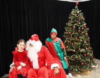 Obraz przedstawiający Spotkanie ze Świętym Mikołajem