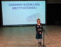 Obraz przedstawiający Gminny Konkurs Recytatorski, edycja 2025