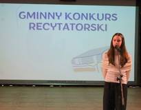 Obraz przedstawiający Gminny Konkurs Recytatorski, edycja 2025